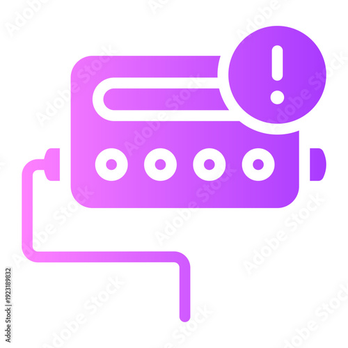 warning gradient icon