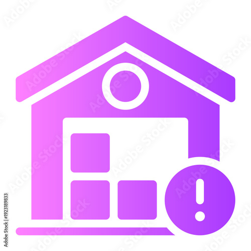 warning gradient icon