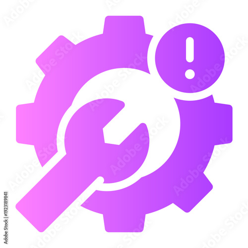 warning gradient icon