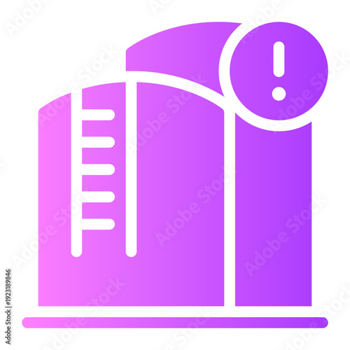 warning gradient icon
