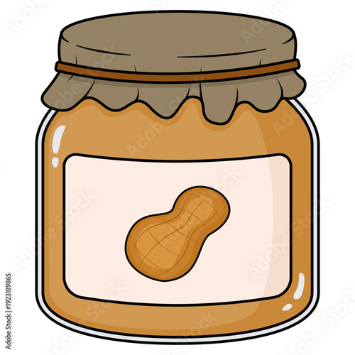 peanut butter jam in glass jar