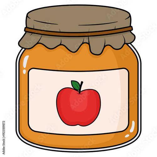 jar of apple jam
