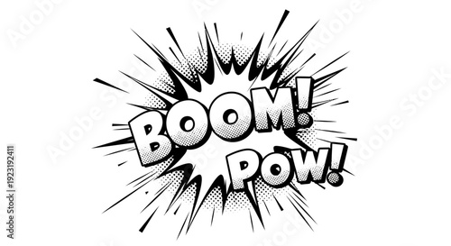 Comic Book Explosion Effect