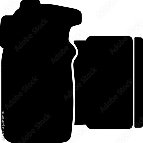 Modern black smart wallet with credit cards vector illustration flat design minimalist finance technology concept