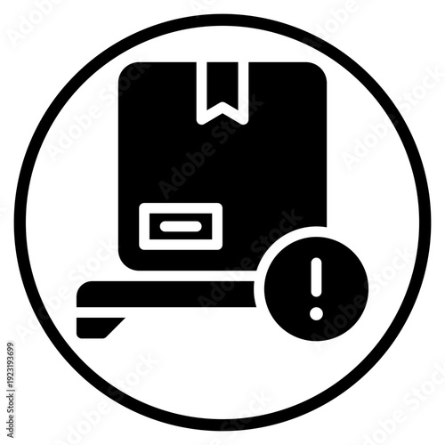 warning glyph icon