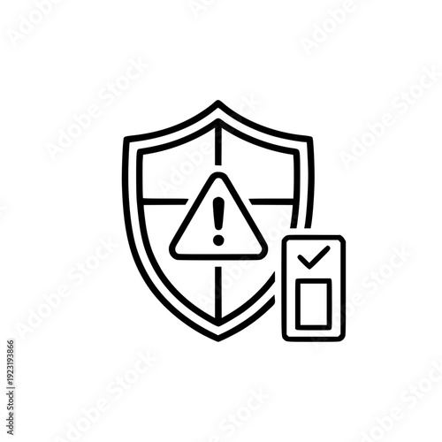 risk management compliance shield vector