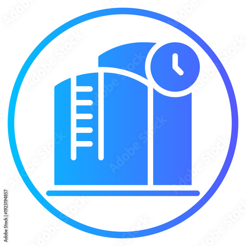 time gradient icon