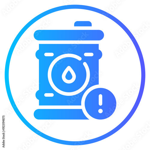 warning gradient icon