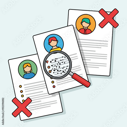 Resume Vetting Selection and Rejection