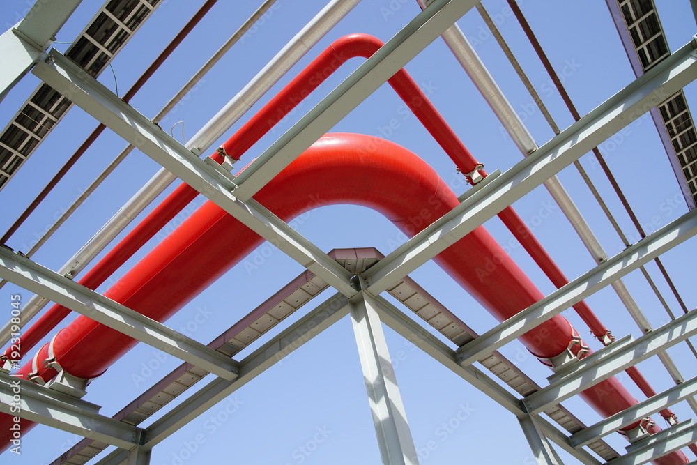 Ταπετσαρία Pipeline of chemical plant in petroleum industry