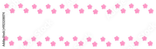 桜のテキスト＆バナー背景|水彩_桜の季節,出会い,別れ,入学,入社, 桜フレーバー,さくら｜Sakura