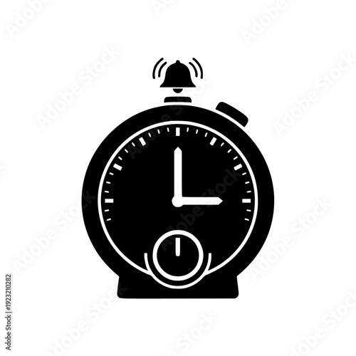 kitchen timer alarm icon vector isolated on white background