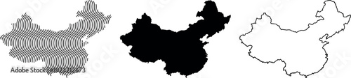 China vector country map