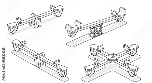 Seesaw Balance Scale Weighing Measurement Tools Set.