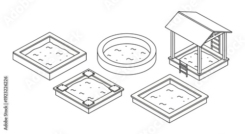 sandbox components set outline.