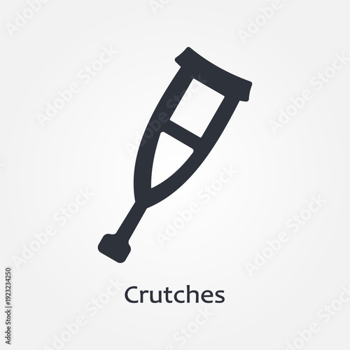 crutches icon symbol illustration vector eps10 logo template design pattern seamless bright minimal design flat design realistic style simple design modern design