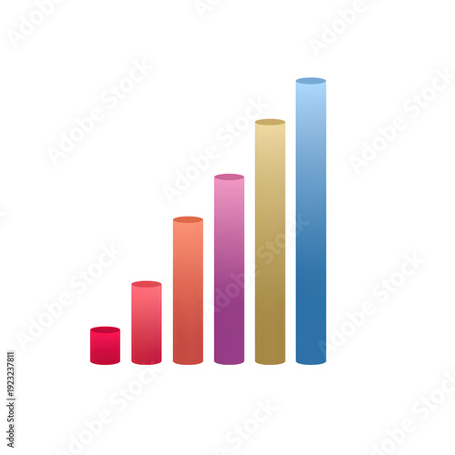 Multicolored bar graph illustration Free Download Multicolored bar graph illustration - GFXLoad