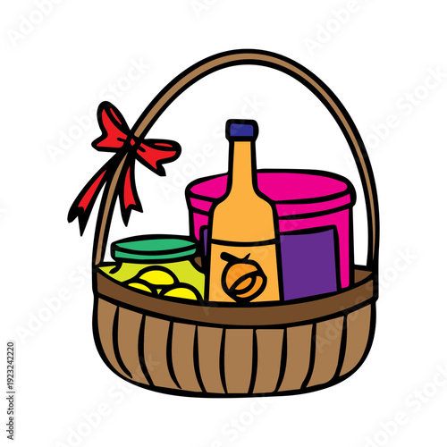 Gift Basket Illustration