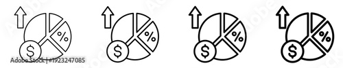 Margin Analysis  Icon Set Different Style Collection