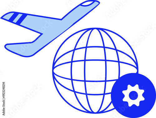 Airport Service Icon Element Set