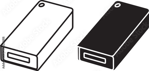 Black and white usb flash drives with holes computer accessories storage devices data storage