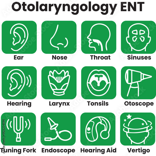 Otolaryngology ENT icons