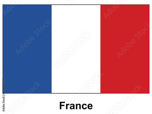 French National Flag with Blue, White, and Red Vertical Stripes Symbolizing Unity