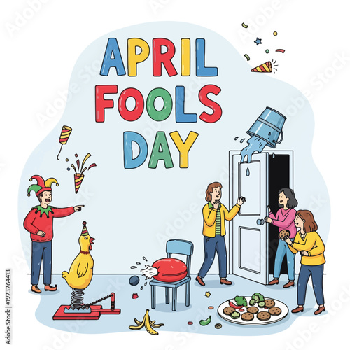 April Fools Day Celebration with Pranks and Surprises