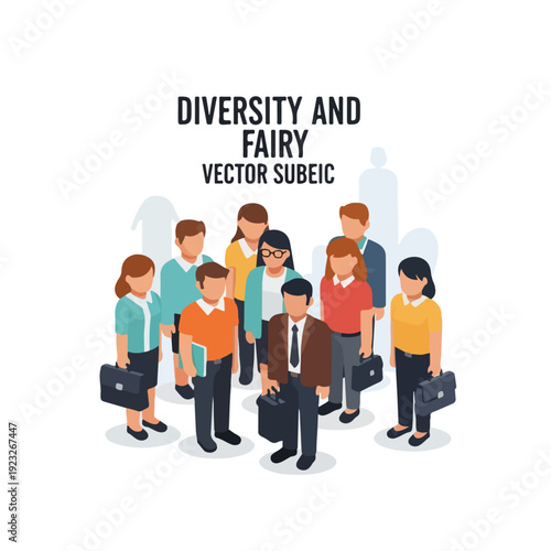Diverse business people illustration vector diversity concept