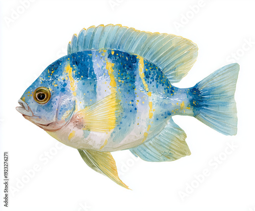 Wallpaper Mural Watercolor Sea Animals and seaweed Set – Underwater Clipart Collection Torontodigital.ca