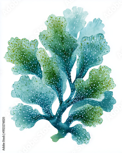 Wallpaper Mural Watercolor Sea Animals and seaweed Set – Underwater Clipart Collection Torontodigital.ca