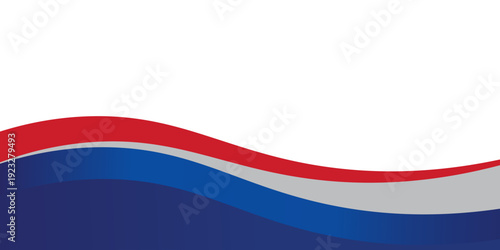 Free Download Modern red blue wave abstract white background eps 10 - GFXLoad