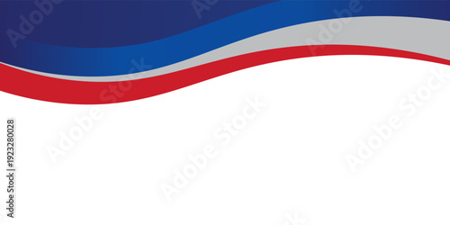 Modern red blue wave abstract white background eps 10