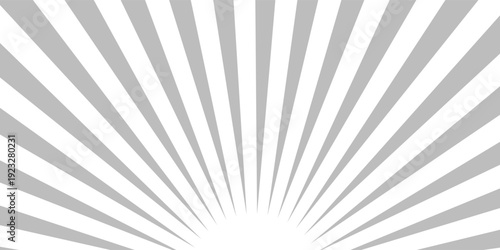 Ray sun light. Sunburst background. Radial circle line. Pattern starburst. Comic beam lines. Sun effect rays. Abstract firework. Concentration stripe. Cartoons lightning style. Vector illustration