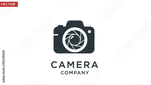 Camera Company Logo Design Template.