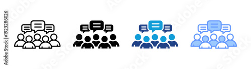 Team Work icon set multiple style collection