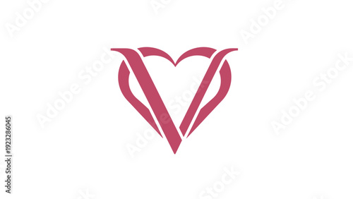 Heart Shape Love Symbol Design.