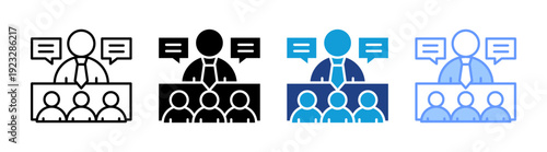 Group icon set multiple style collection