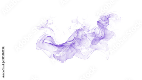 Obraz na płótnie Whimsical purple smoke explosion, abstract swirling patterns with translucent de