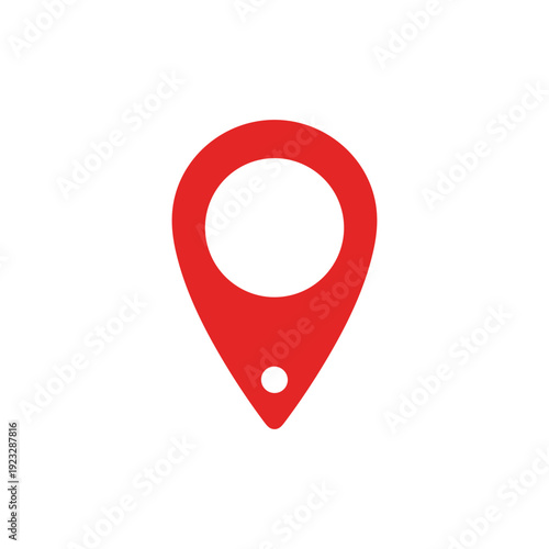 Red Location Pin Icon for Maps and Navigation. Free Download Red Location Pin Icon for Maps and Navigation. - GFXLoad