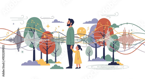 Connecting with Nature's Symphony: Family Mindfulness in a Serene Outdoor Soundscape