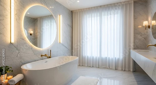Elegant Minimalist Bathroom Interior Design