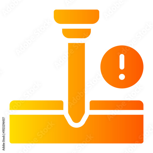 warning gradient icon