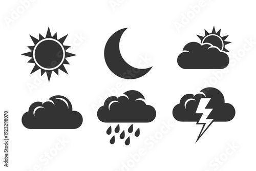weather silhouette icon