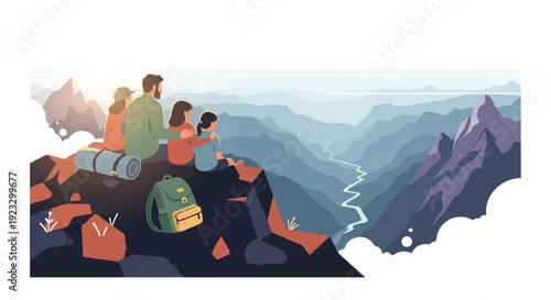 Family Future Horizons: Envisioning Growth and Adventure in Nature's Vastness