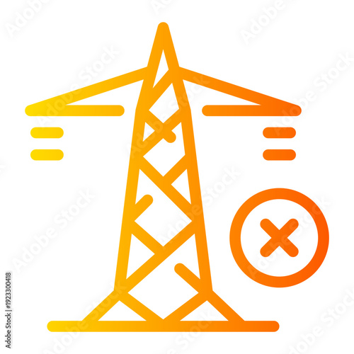 delete gradient icon