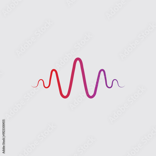 Sound waves vector illustration