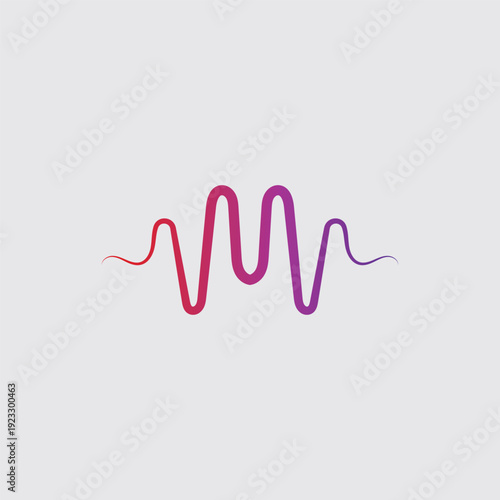 Sound waves vector illustration