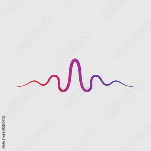 Sound waves vector illustration