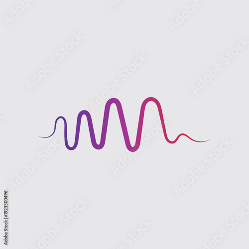 Sound waves vector illustration